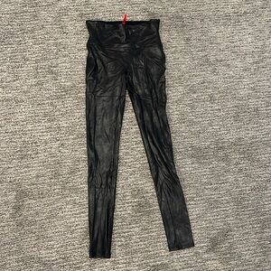SPANX Faux Leather Leggings Small